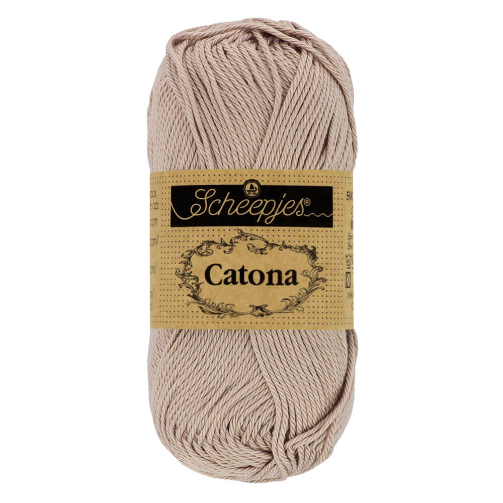 Scheepjes Catona 50g, colors from 400 to 604 406 Soft Beige | Knitting yarn shop / dzijas veikals