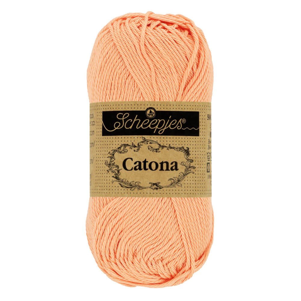 Scheepjes Catona 50g, colors from 400 to 604 414 Vintage Peach | Knitting yarn shop / dzijas veikals