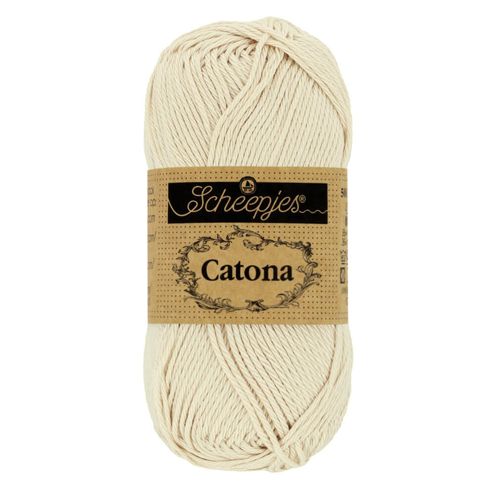Scheepjes Catona 50g, colors from 400 to 604 505 Linen | Knitting yarn shop / dzijas veikals