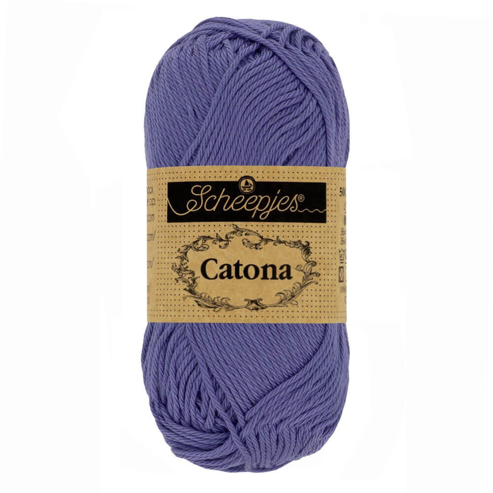 Scheepjes Catona 50g, colors from 400 to 604 508 Deep Amethyst | Knitting yarn shop / dzijas veikals