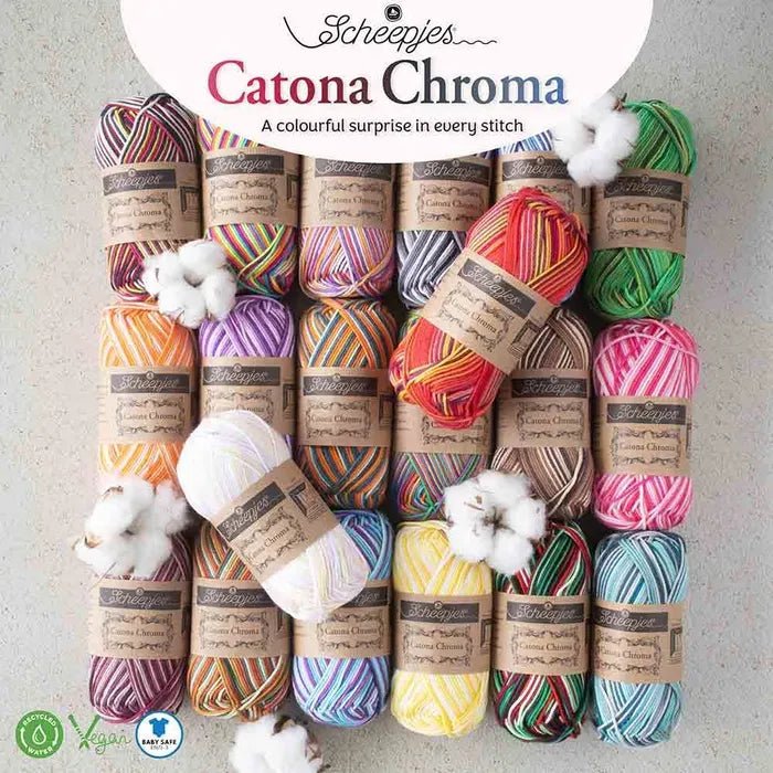 Scheepjes Catona Chroma 50g 009 Holly | Knitting yarn shop / dzijas veikals