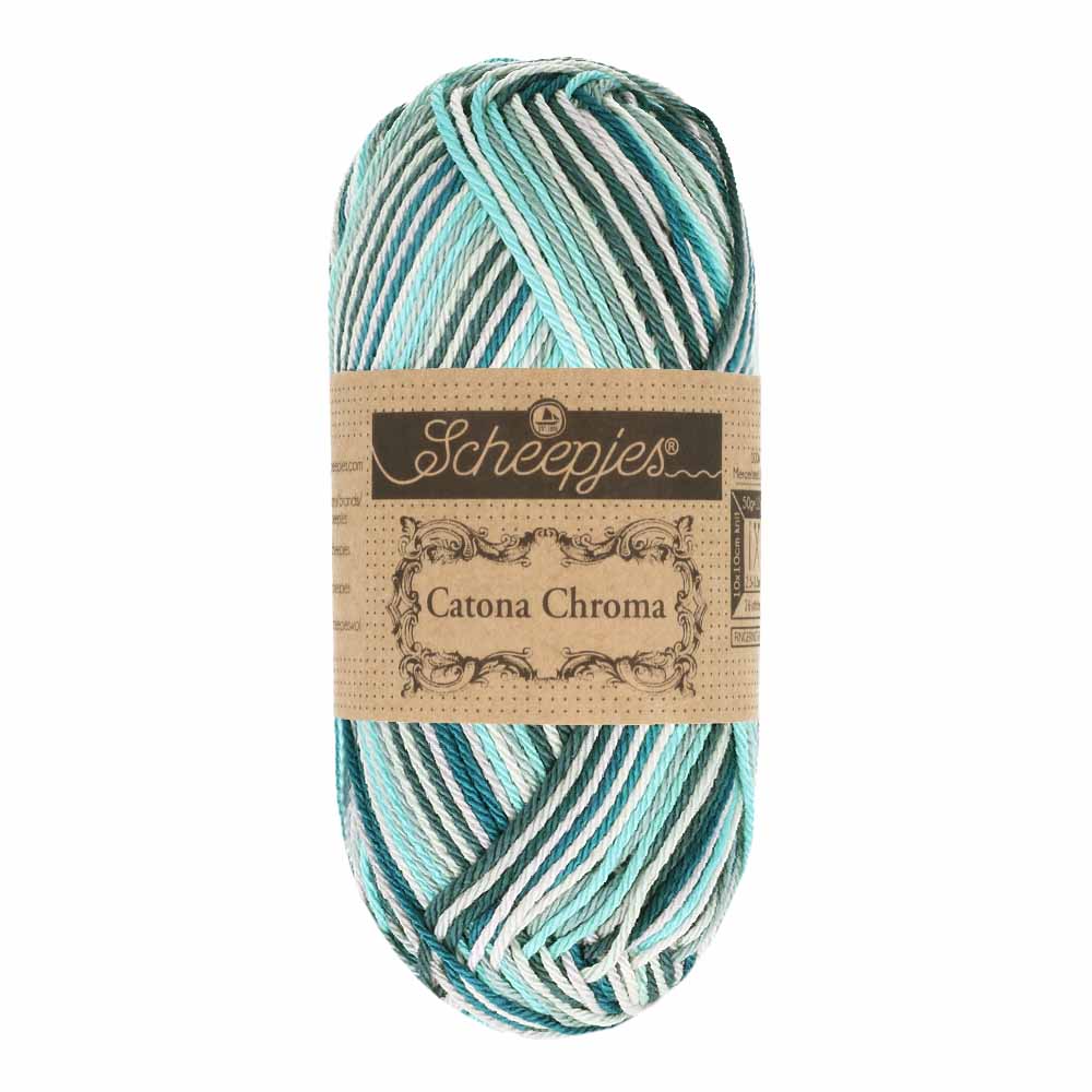 Scheepjes Catona Chroma 50g 010 Iceberg | Knitting yarn shop / dzijas veikals