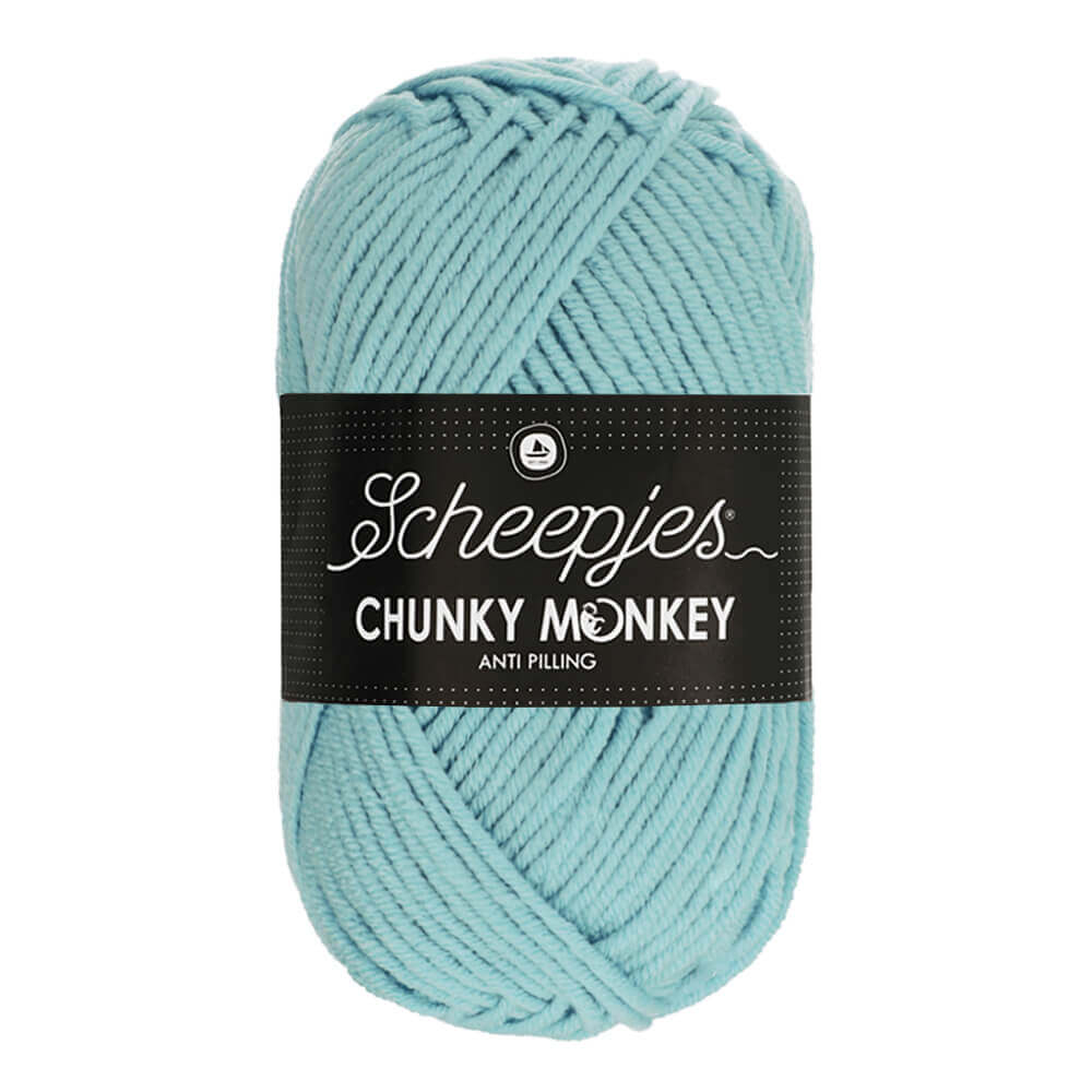Scheepjes Chunky Monkey 100g 1019 Powder Blue | Knitting yarn shop / dzijas veikals