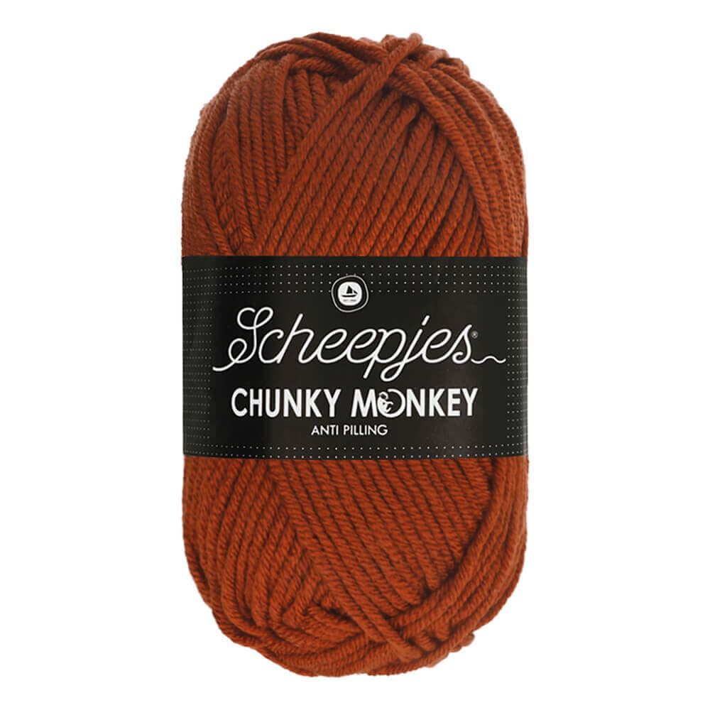Scheepjes Chunky Monkey 100g 1029 Rust | Knitting yarn shop / dzijas veikals