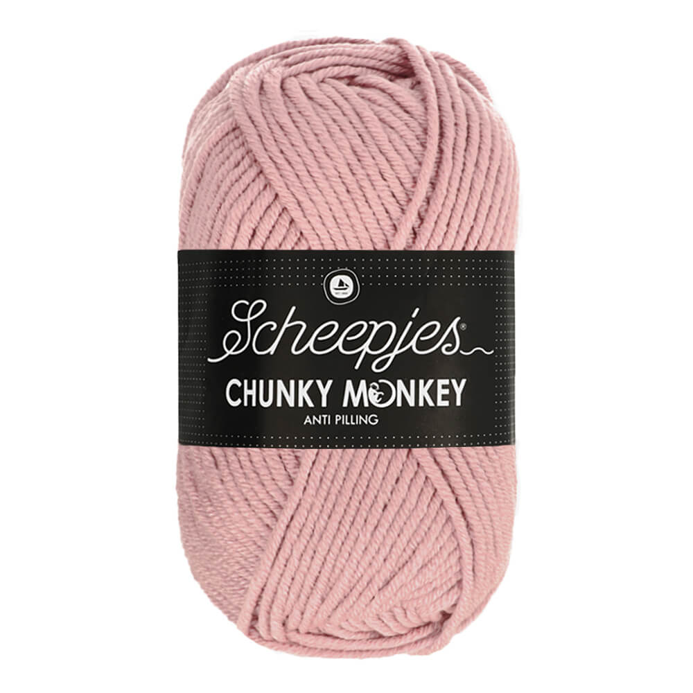 Scheepjes Chunky Monkey 100g 1080 Pearl Pink | Knitting yarn shop / dzijas veikals