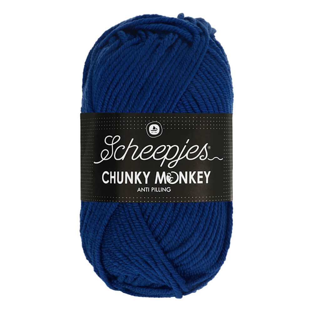Scheepjes Chunky Monkey 100g 1117 Royal Blue | Knitting yarn shop / dzijas veikals