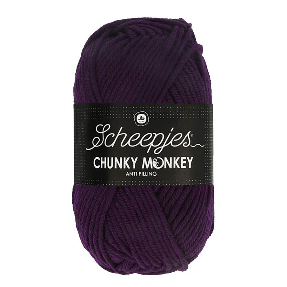 Scheepjes Chunky Monkey 100g 1425 Purple | Knitting yarn shop / dzijas veikals