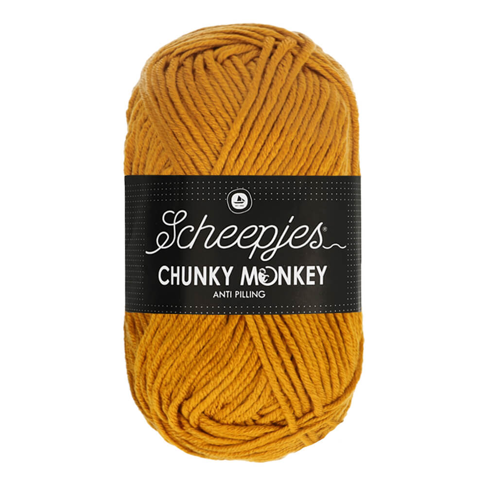 Scheepjes Chunky Monkey 100g 1709 Ochre | Knitting yarn shop / dzijas veikals