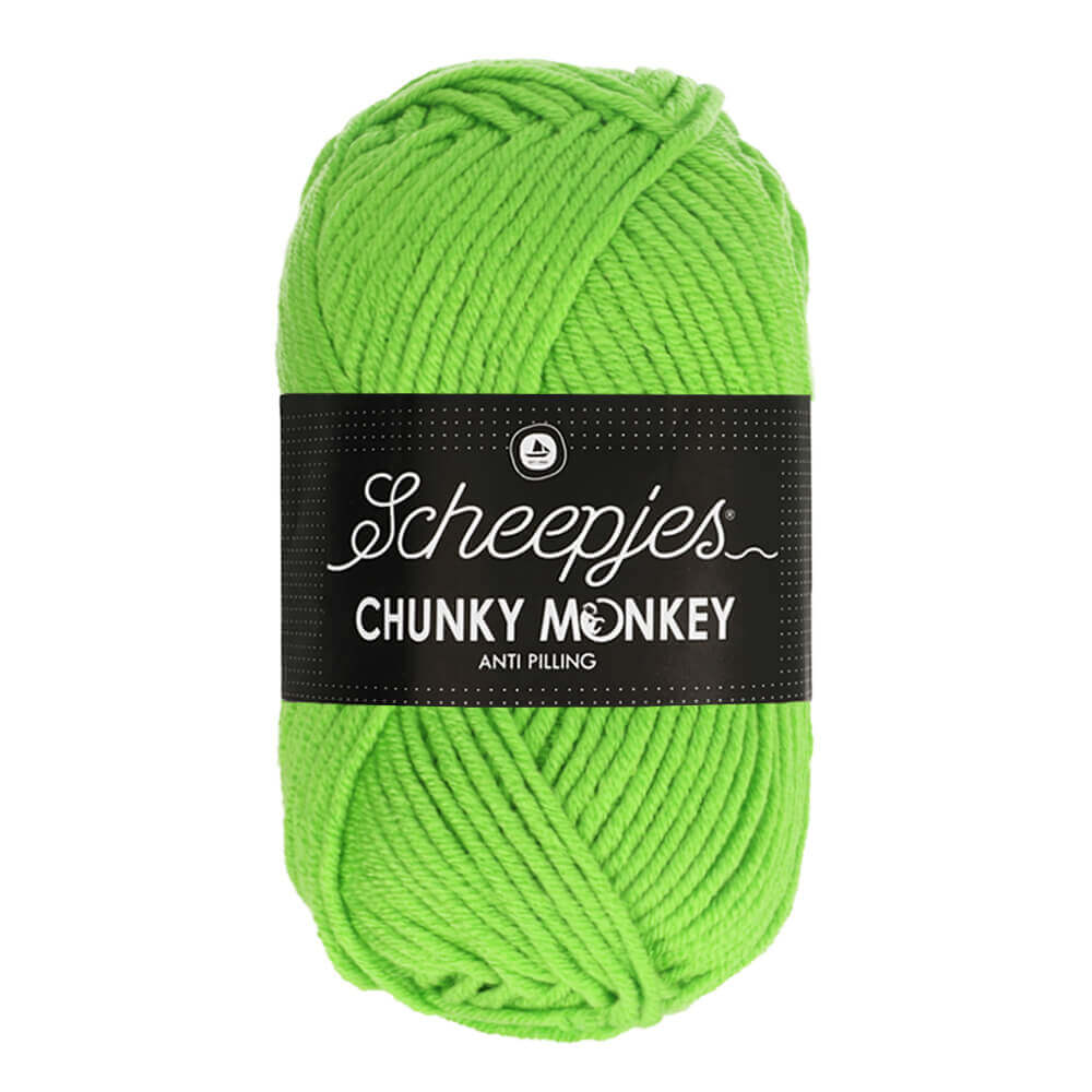 Scheepjes Chunky Monkey 100g 1821 Lime | Knitting yarn shop / dzijas veikals