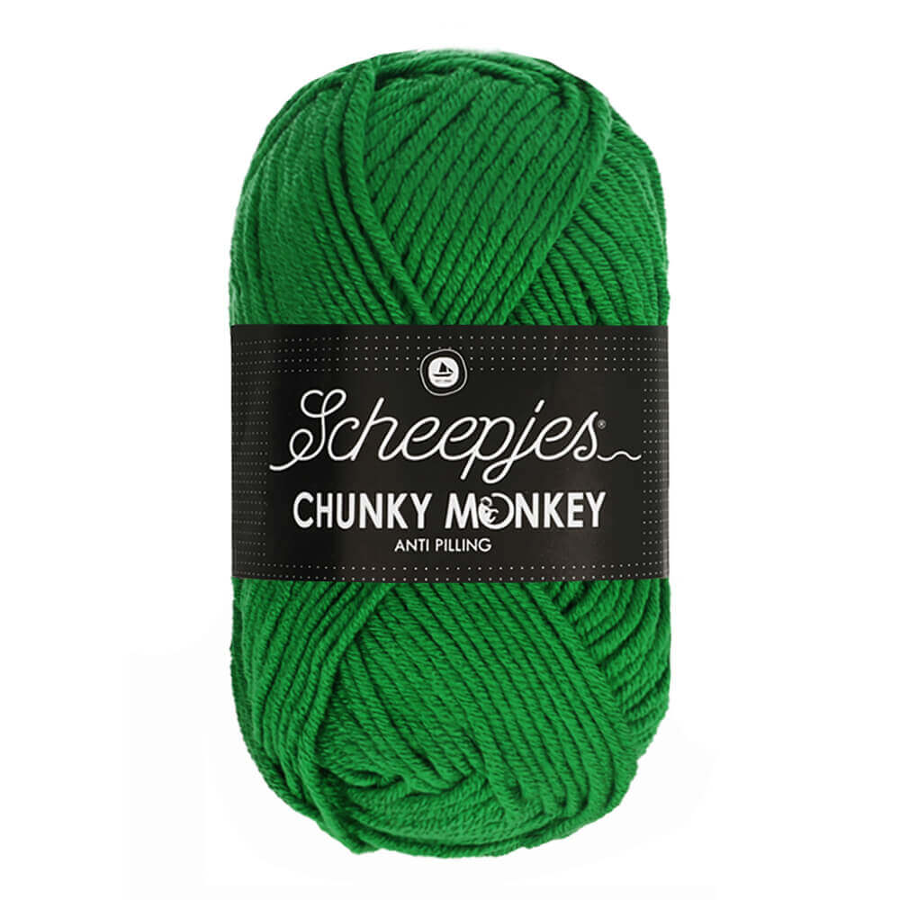 Scheepjes Chunky Monkey 100g 1826 Shamrock | Knitting yarn shop / dzijas veikals