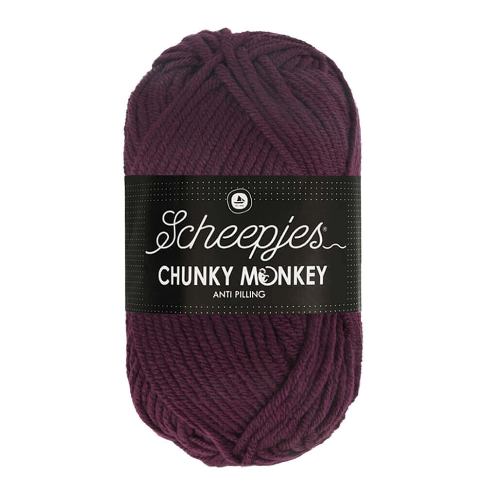 Scheepjes Chunky Monkey 100g 2007 Plum | Knitting yarn shop / dzijas veikals