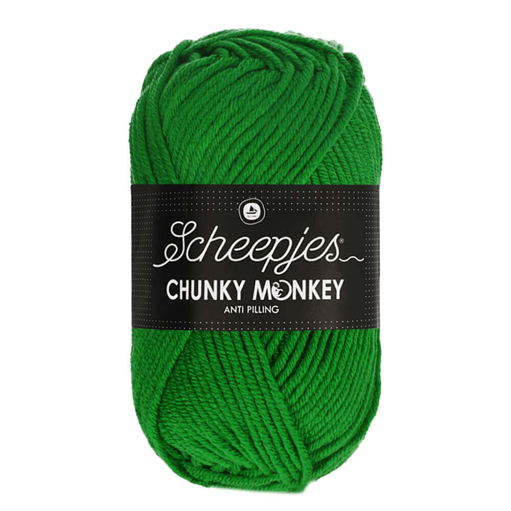 Scheepjes Chunky Monkey 100g 2014 Emerald | Knitting yarn shop / dzijas veikals