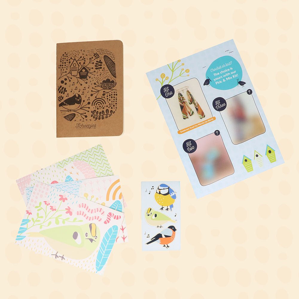 Scheepjes CKAL Goldcrest Scarf kit | Knitting yarn shop / dzijas veikals