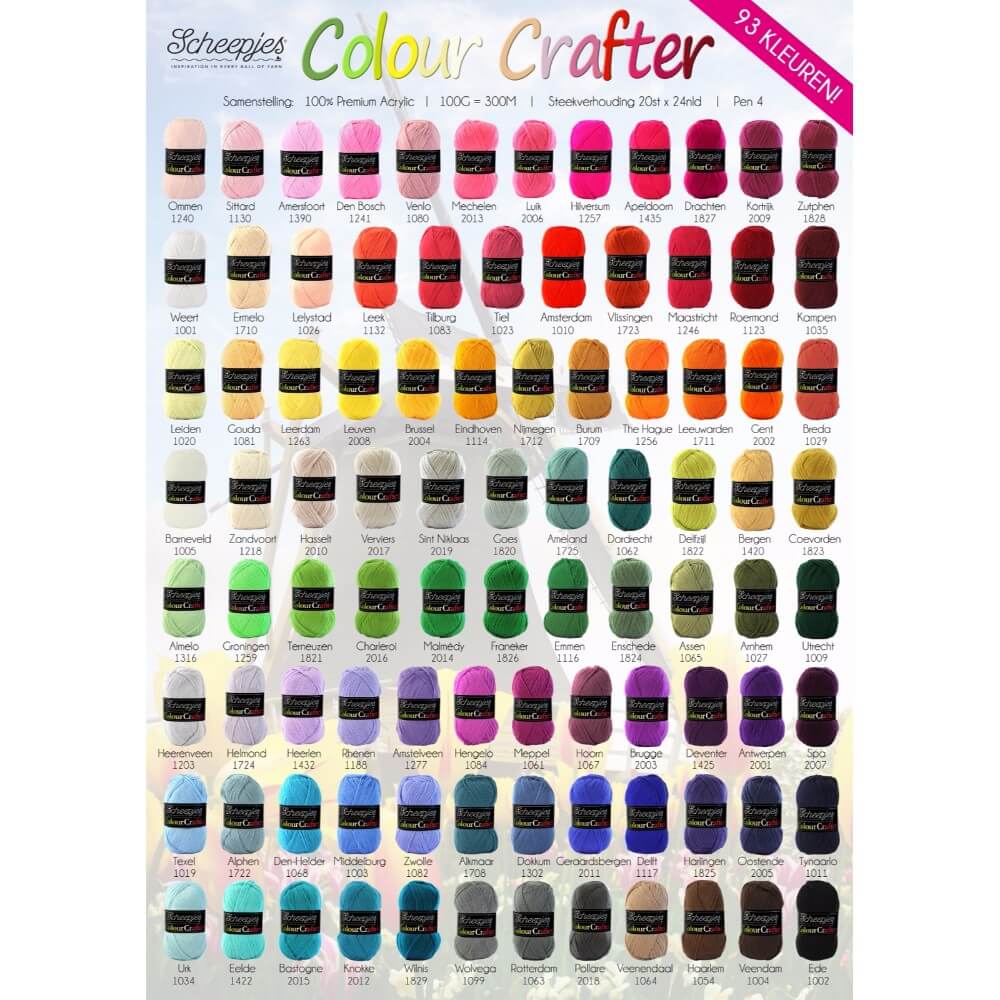 Scheepjes Colour Crafter 1001 Weert | Knitting yarn shop / dzijas veikals