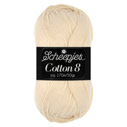 Scheepjes Cotton 8 - 50g 501 | Knitting yarn shop / dzijas veikals