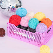 Scheepjes Little Darling - Chenille DK Polyester Yarn 401 Ice Bear | Knitting yarn shop / dzijas veikals