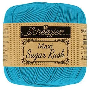 Scheepjes Maxi Sugar Rush 146 Vivid Blue | Knitting yarn shop / dzijas veikals