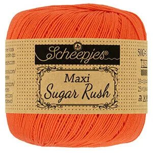 Scheepjes Maxi Sugar Rush 189 Royal Orange | Knitting yarn shop / dzijas veikals