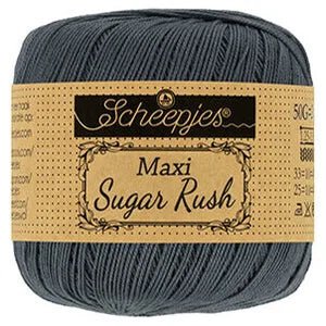 Scheepjes Maxi Sugar Rush 393 Charcoal | Knitting yarn shop / dzijas veikals