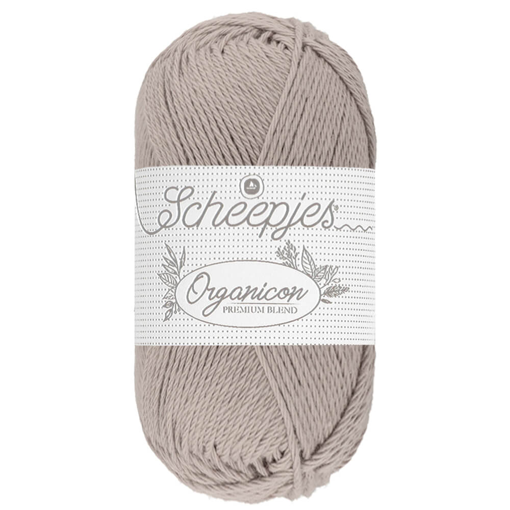 Scheepjes Organicon 50g 201 Ashen Mink | Knitting yarn shop / dzijas veikals