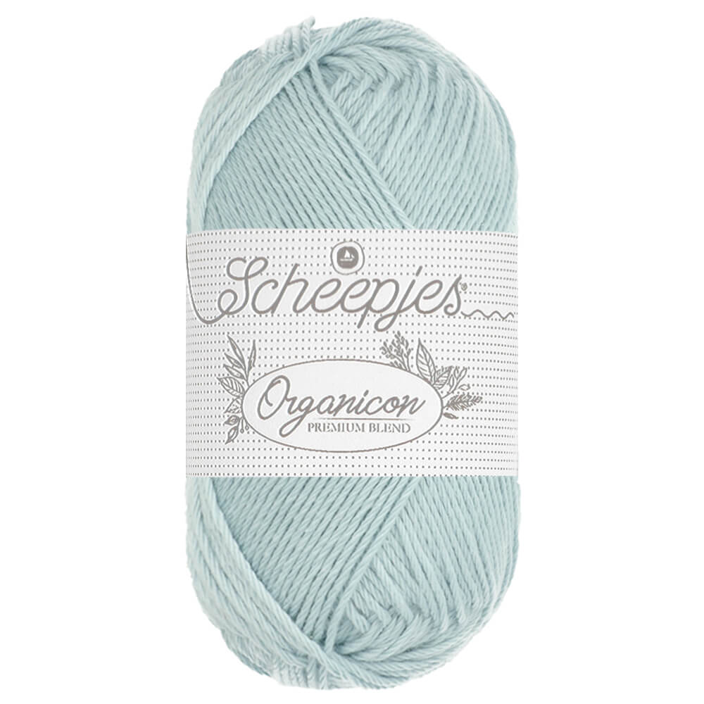 Scheepjes Organicon 50g 216 Soft Sky | Knitting yarn shop / dzijas veikals
