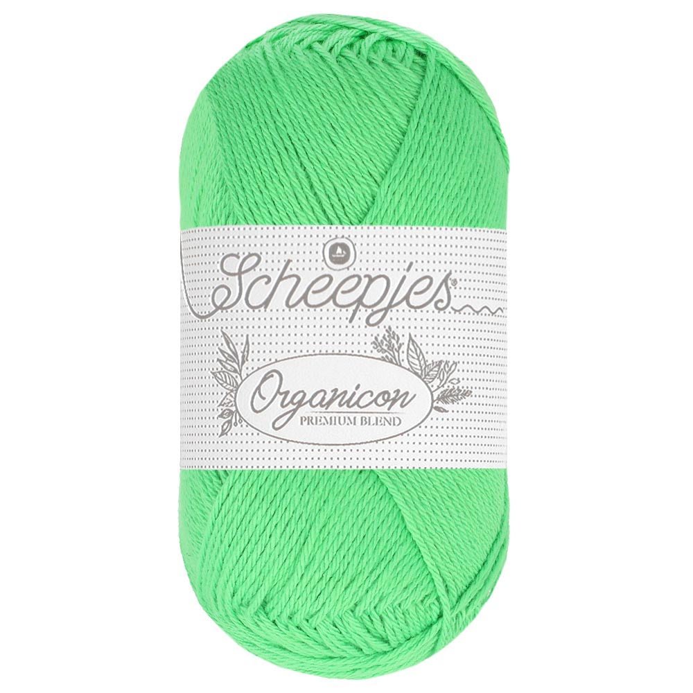 Scheepjes Organicon 50g 230 Peppermint | Knitting yarn shop / dzijas veikals