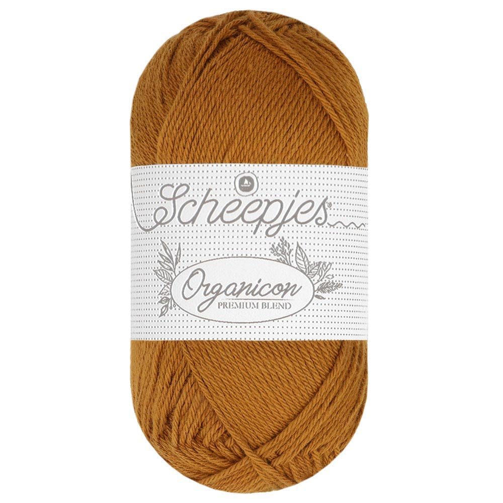 Scheepjes Organicon 50g 236 Mellow Mustard | Knitting yarn shop / dzijas veikals