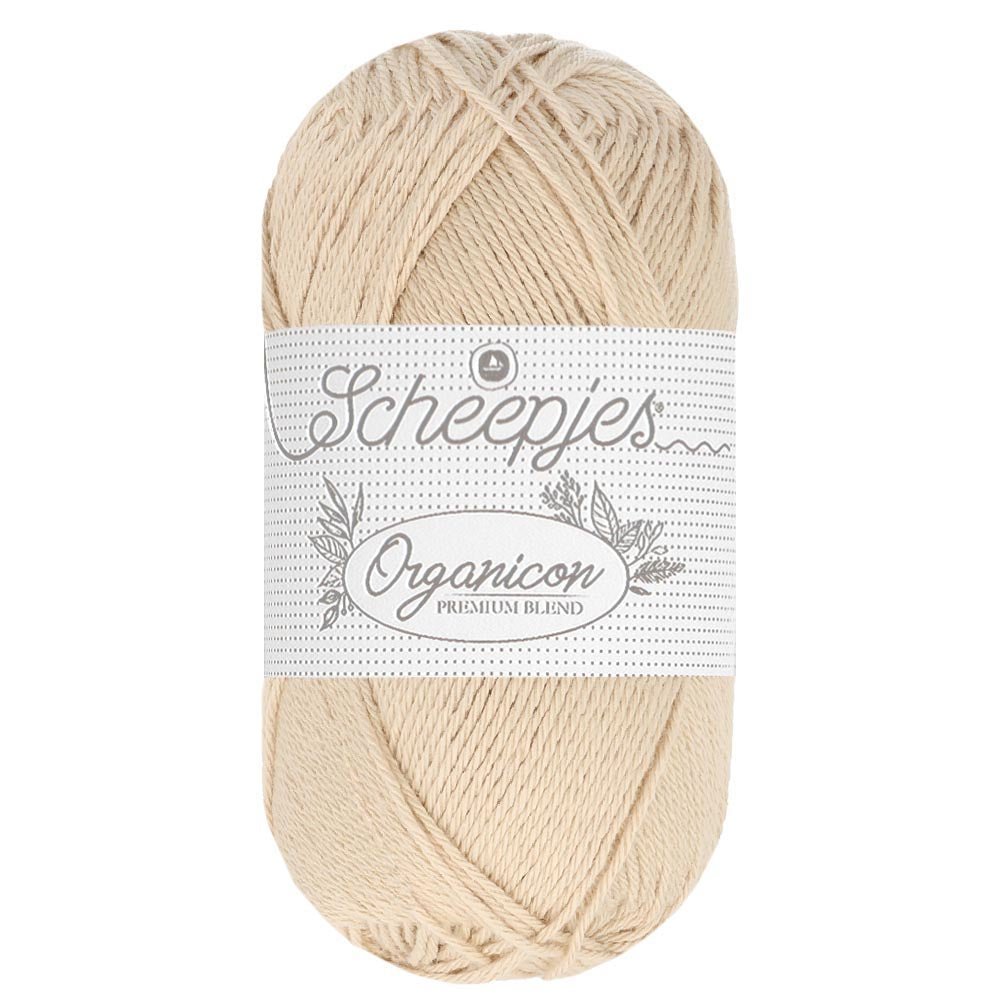 Scheepjes Organicon 50g 242 Oat Bath | Knitting yarn shop / dzijas veikals