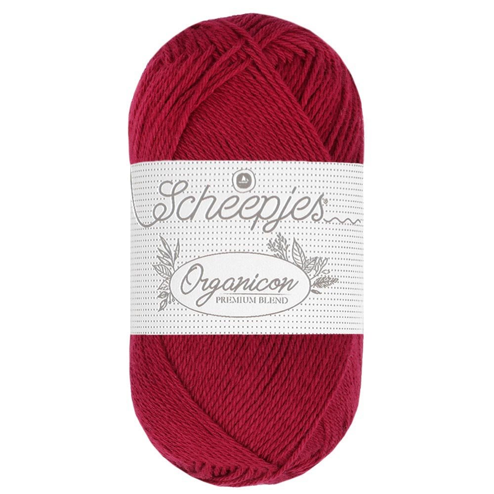 Scheepjes Organicon 50g 243 Cherry Jam | Knitting yarn shop / dzijas veikals