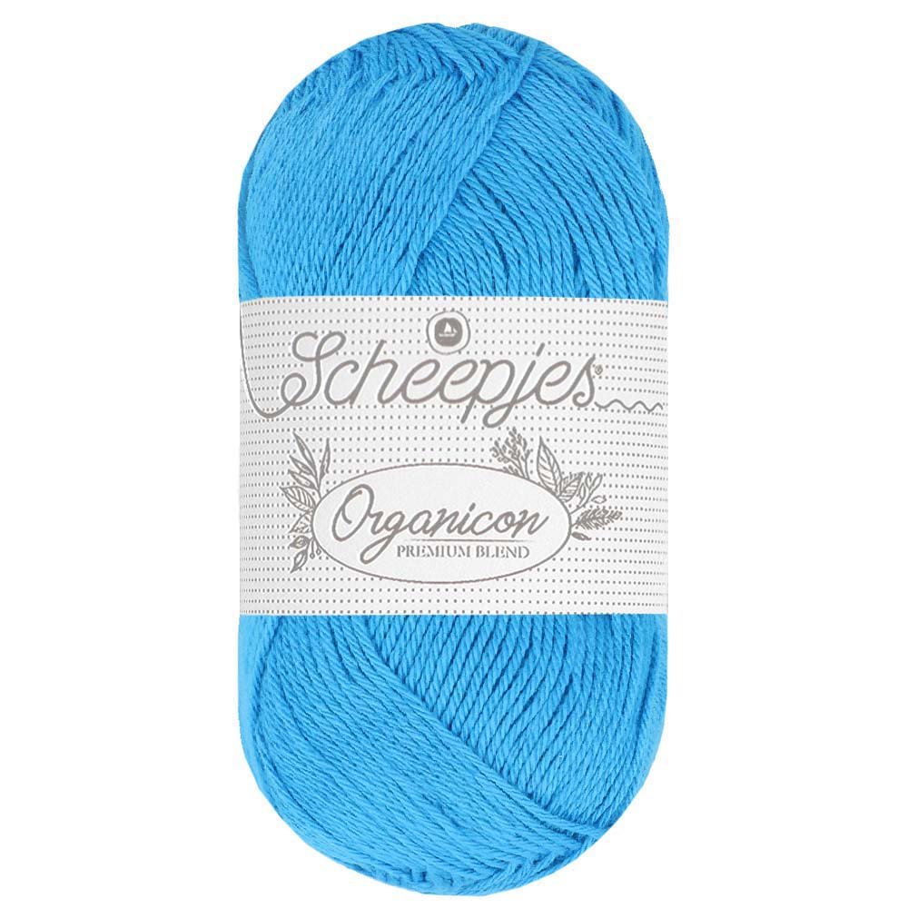 Scheepjes Organicon 50g 267 Ticklish Turquoise | Knitting yarn shop / dzijas veikals