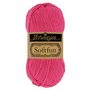 Scheepjes Softfun Yarn, colours 2401 - 2639 2495 Hot Pink | Knitting yarn shop / dzijas veikals