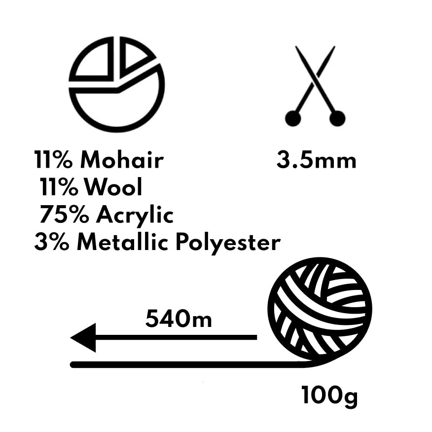 Scheepjes Stardust 100g 651 Scorpio | Knitting yarn shop / dzijas veikals