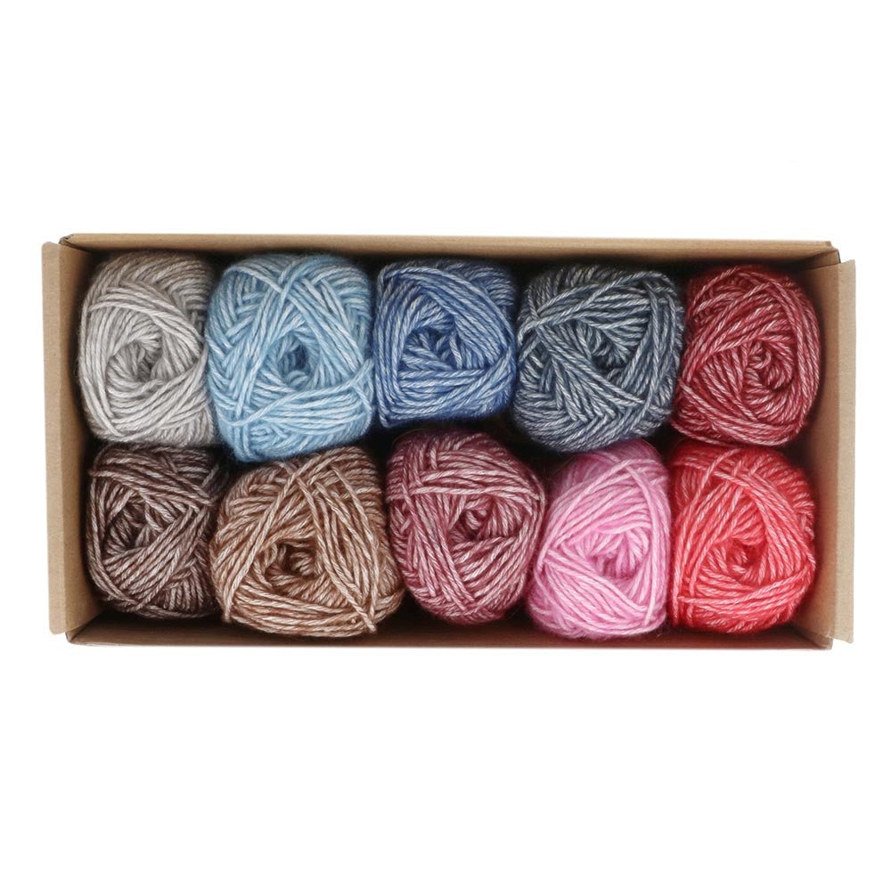 Scheepjes Stone Washed Yarn colour pack 10x25g Aura | Knitting yarn shop / dzijas veikals