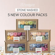 Scheepjes Stone Washed Yarn colour pack 10x25g Intensions | Knitting yarn shop / dzijas veikals