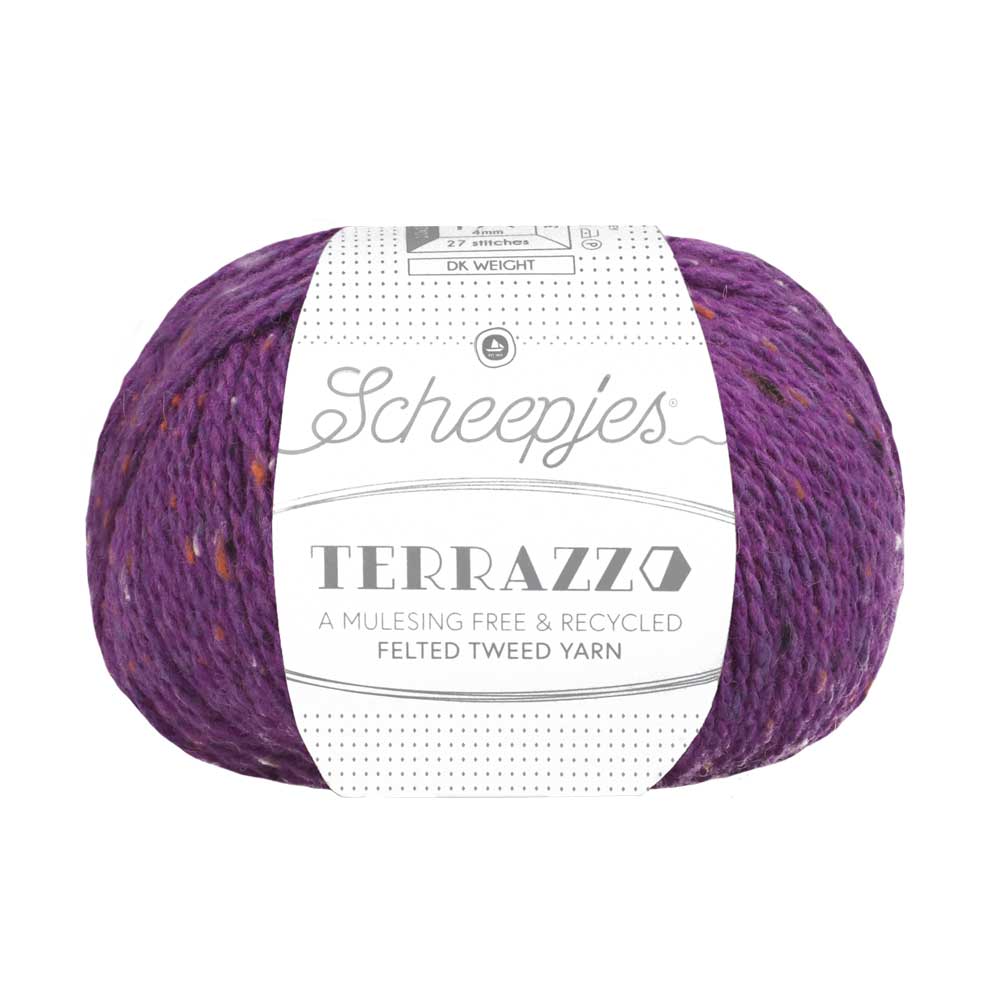 Scheepjes Terrazzo 50g 729 Prugna | Knitting yarn shop / dzijas veikals