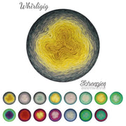 Scheepjes Whirligig, 450g 200 Grey to Ochre | Knitting yarn shop / dzijas veikals