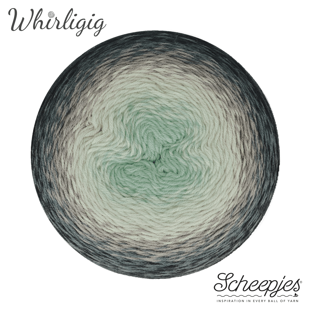 Scheepjes Whirligig, 450g 202 Grey to Blue | Knitting yarn shop / dzijas veikals