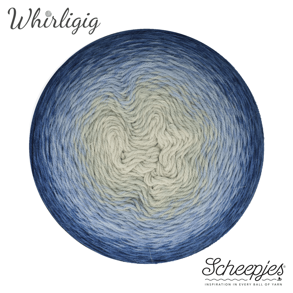 Scheepjes Whirligig, 450g 212 Sapphire to Blue | Knitting yarn shop / dzijas veikals