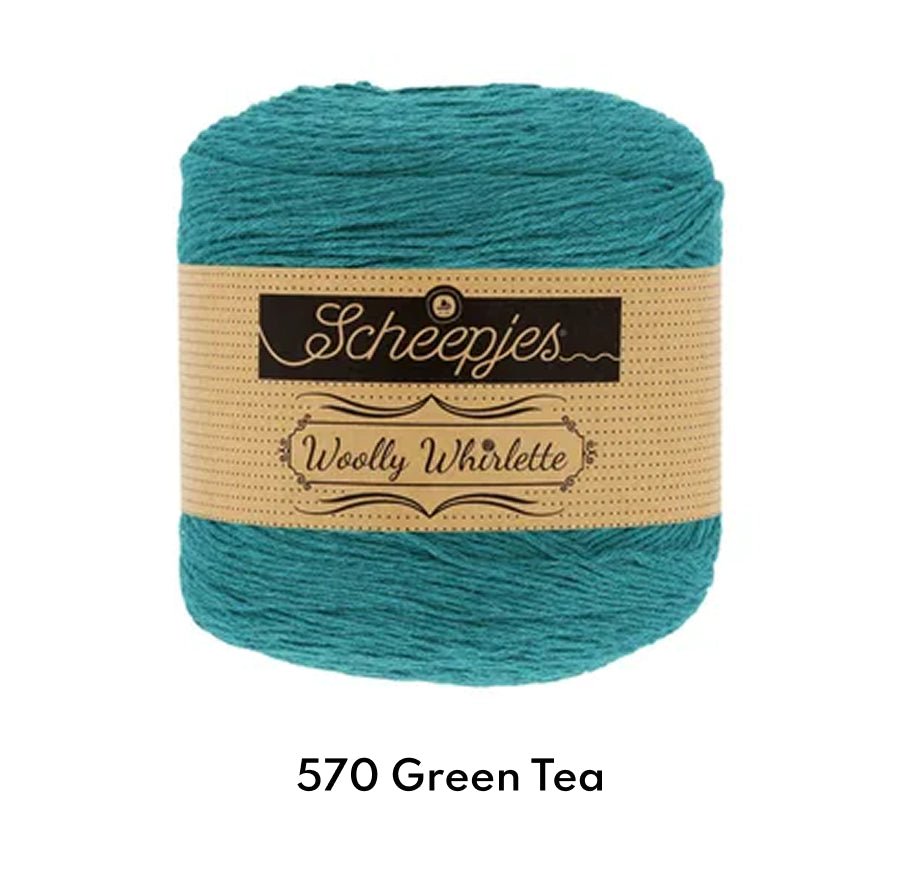 Scheepjes Woolly Whirlette 100g 570 Green Tea | Knitting yarn shop / dzijas veikals