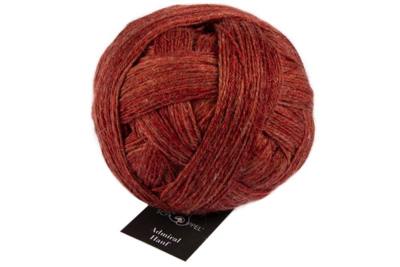 SCHOPPEL Admiral Hanf Yarn 2371_ Red Ochre | Knitting yarn shop / dzijas veikals