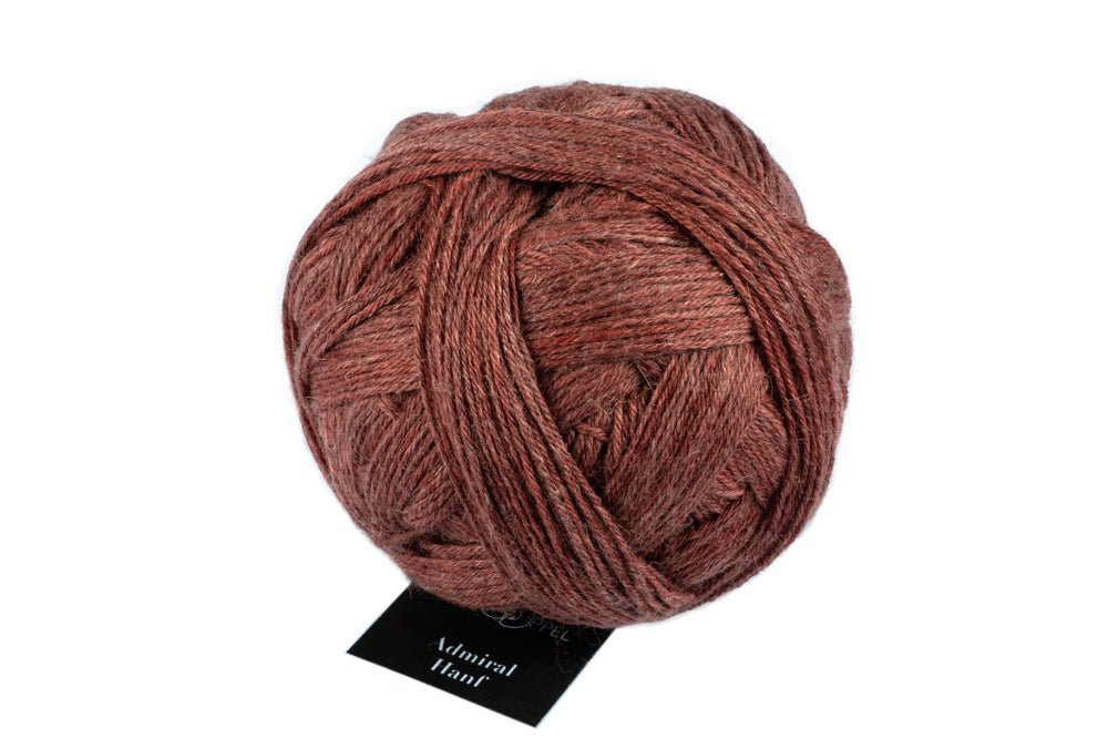 SCHOPPEL Admiral Hanf Yarn 2378_ Raw Chocolate | Knitting yarn shop / dzijas veikals