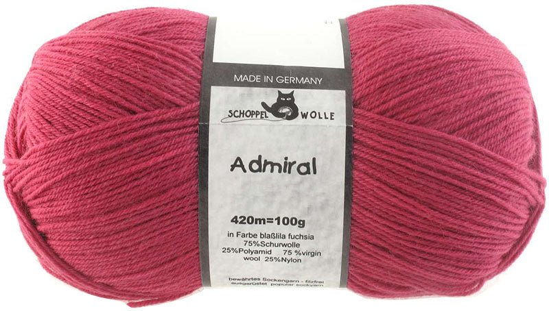 Schoppel Admiral sock yarn 2681 Pale Purple - Fuchsia | Knitting yarn shop / dzijas veikals