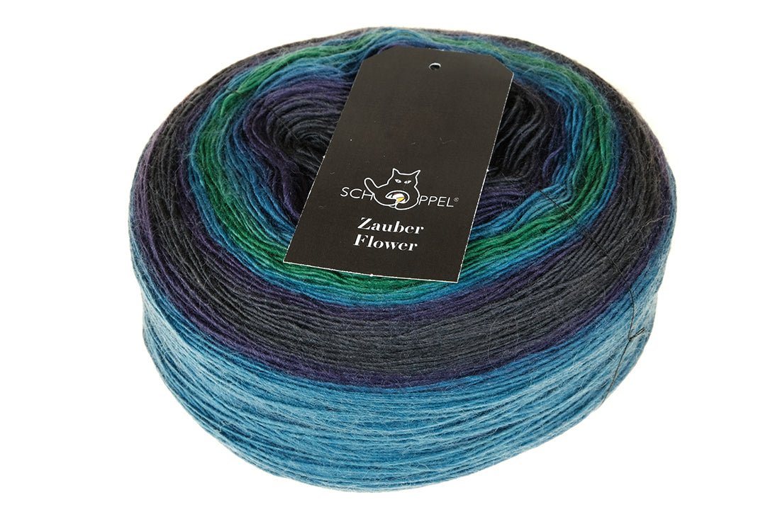 SCHOPPEL Zauber Flower Yarn 2179__Blue Kraut will be Blue Kraut | Knitting yarn shop / dzijas veikals
