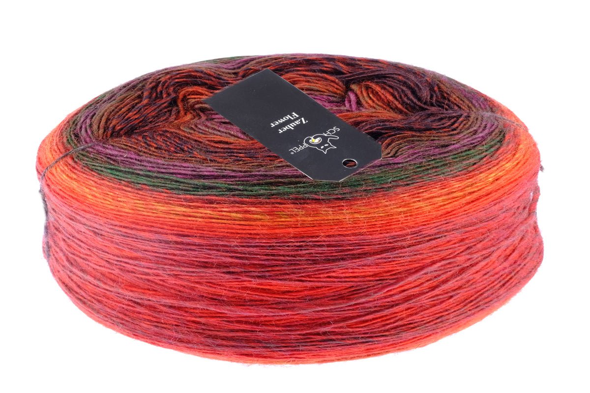 SCHOPPEL Zauber Flower Yarn 2479__Belladonna | Knitting yarn shop / dzijas veikals