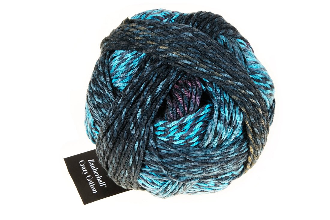 Schoppel Zauberball®Crazy Cotton Color Gradient Yarn 2368_Masquerade Magic | Knitting yarn shop / dzijas veikals
