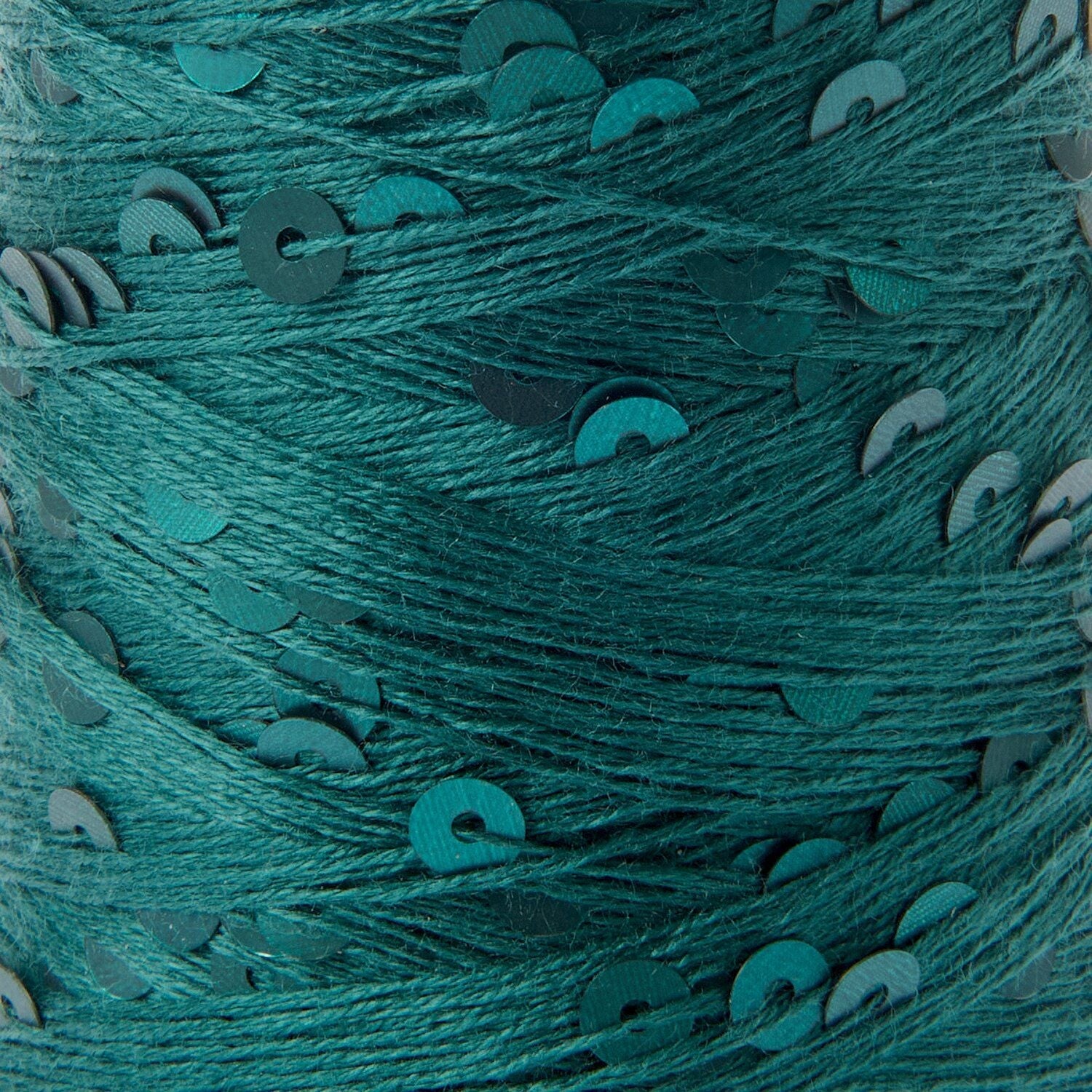 Sequin Effect Yarn – Sparkle Yarn for Knitting & Crochet 003 petrol | Knitting yarn shop / dzijas veikals