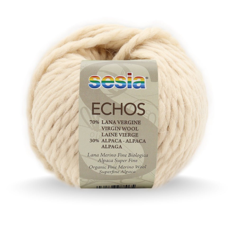 SESIA Echos ECHOS - 0052 ECRU CHIARO | Knitting yarn shop / dzijas veikals