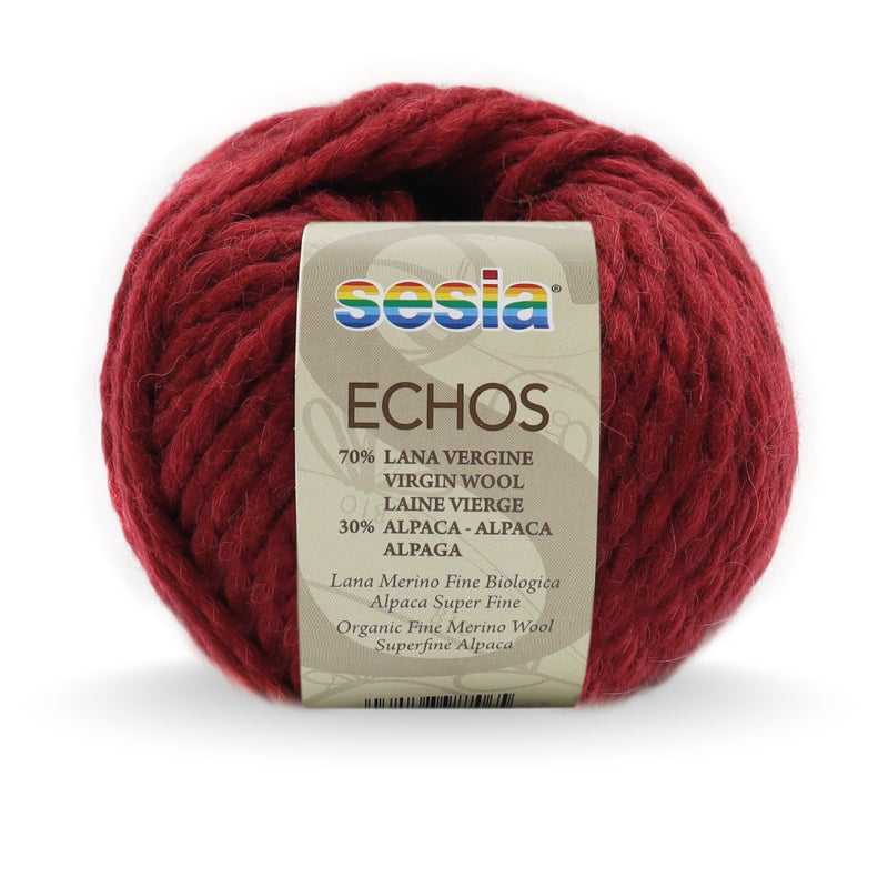 SESIA Echos ECHOS - 1623 RUBINO SCURO | Knitting yarn shop / dzijas veikals