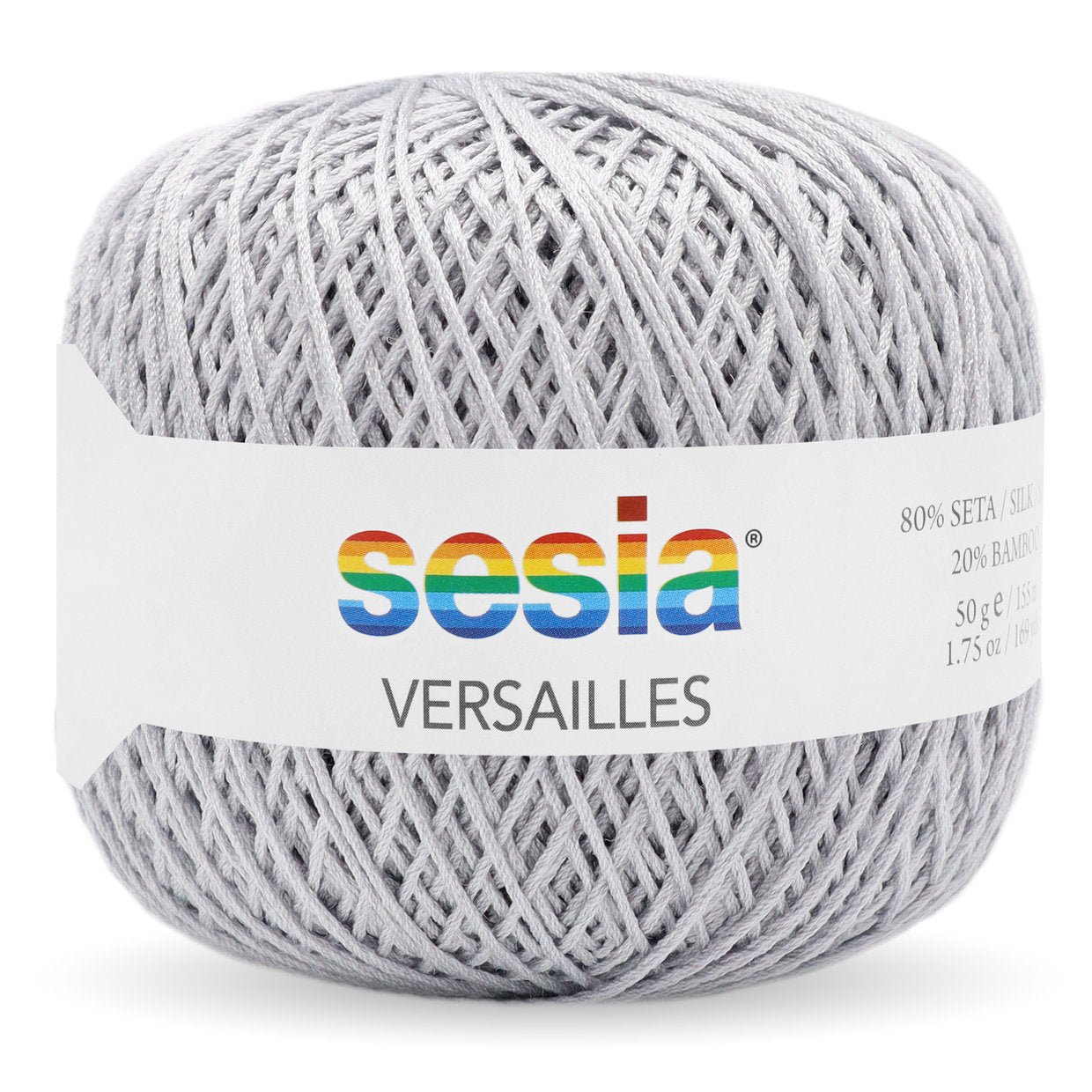 SESIA Versailles VERSAILLES - 3298 GRIGIO PERLA | Knitting yarn shop / dzijas veikals