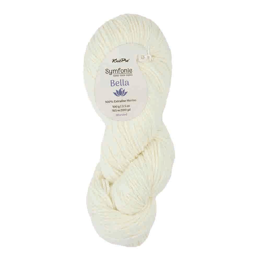 Symfonie Bella Semisolid – Hand-Dyed Superwash Merino Yarn SS4001 Jasmine | Knitting yarn shop / dzijas veikals